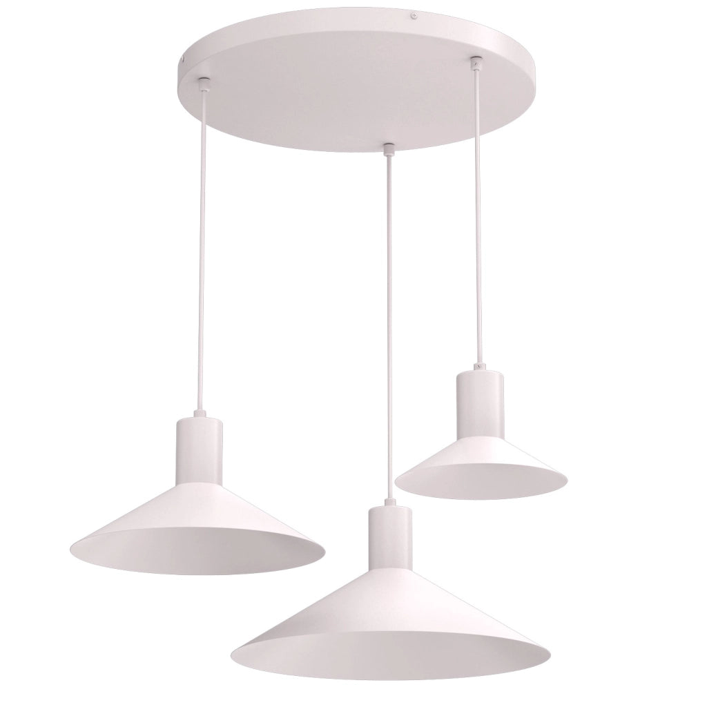 Lampada sospesa Nox 3xGU10 kaszmir acciaio Luminex