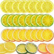 Decorazione di Finto Limone - 30 Pezzi - Decorazione di Fruita Finta - Garnering - Modellino di Fruita Piccolo - Per la Cucina/Casa