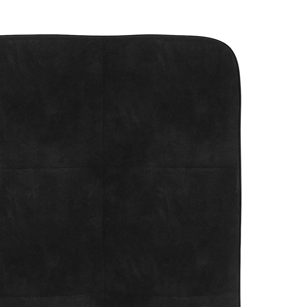 Sedie da Pranzo 6 pz Nere in Velluto 3315433