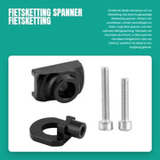 Spanne per catena in alluminio - Bicicletta da pieghe o da corsa - Leggero e inox - Facile da montare - Regolazione perfetta della catena - Guida catena