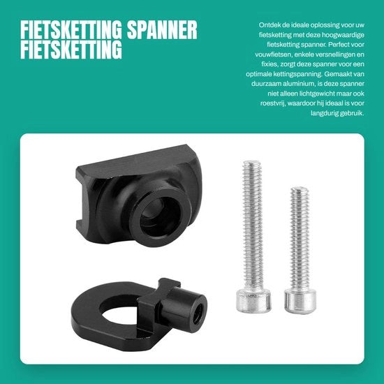 Spanne per catena in alluminio - Bicicletta da pieghe o da corsa - Leggero e inox - Facile da montare - Regolazione perfetta della catena - Guida catena