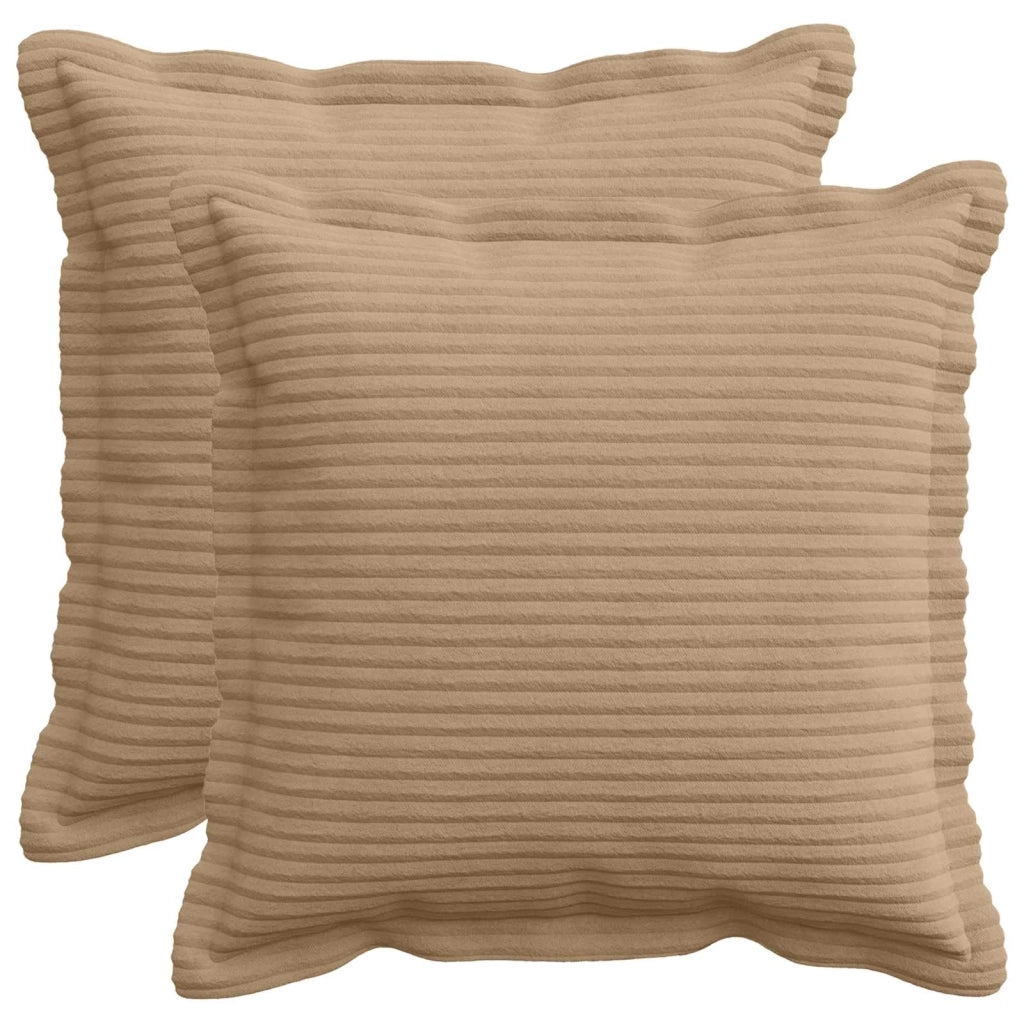 Federa 2 pz HOUTEN Marrone 50 x 50 cm corduroy 919111