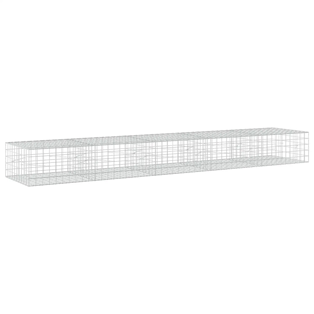 Gabione con filo da 5 mm e rete 10x10 cm 500x100x50 cm 3465292