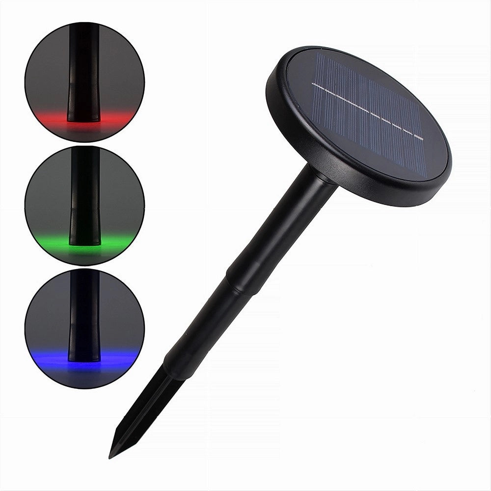 Trade Shop - Faretto Led Rgb Solare Picchetto Ricaricabile Impermeabile Esterni Ip65 Fy-rgb -