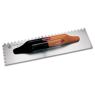 FRATTAZZO ACCIAIO DENTATO TEDESCO 814/D ANCORA  BASE LEGNO DX D.MM 10X10 MM 140X480