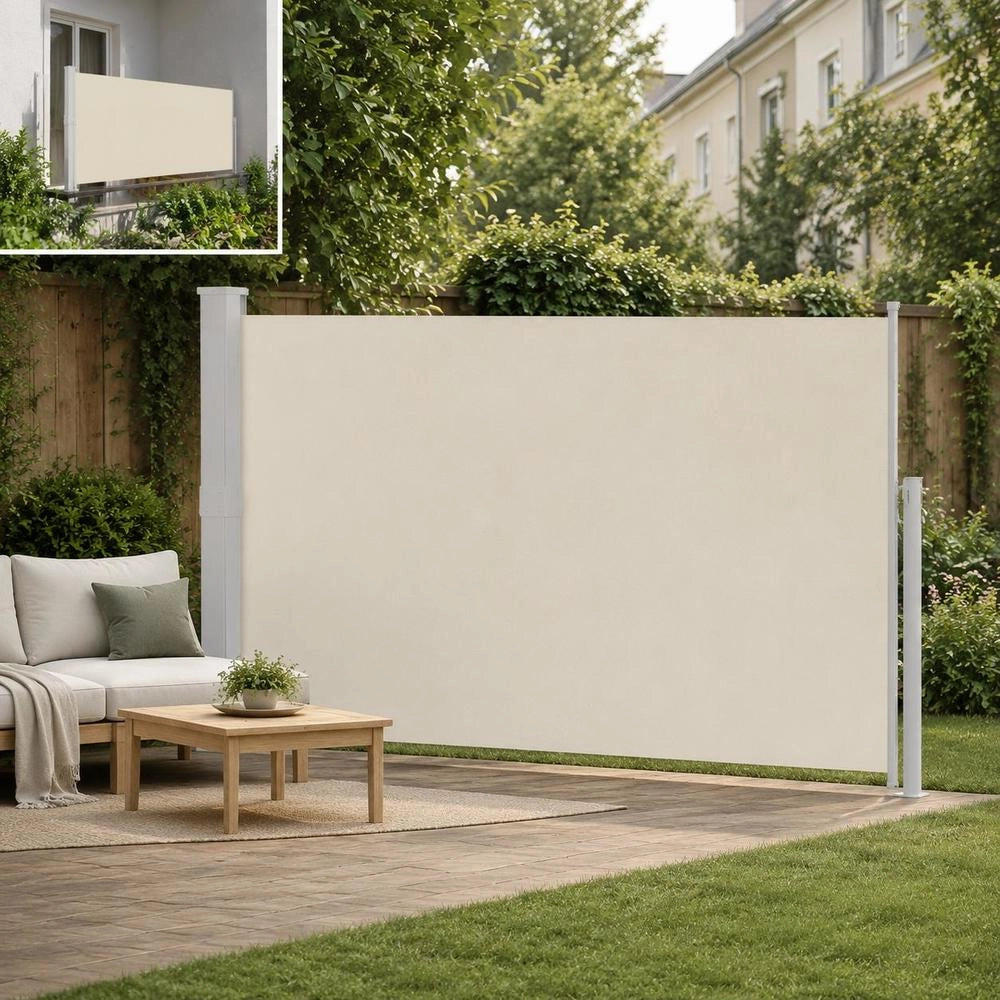 Extendable Side Awning 170x300 Cm Cream