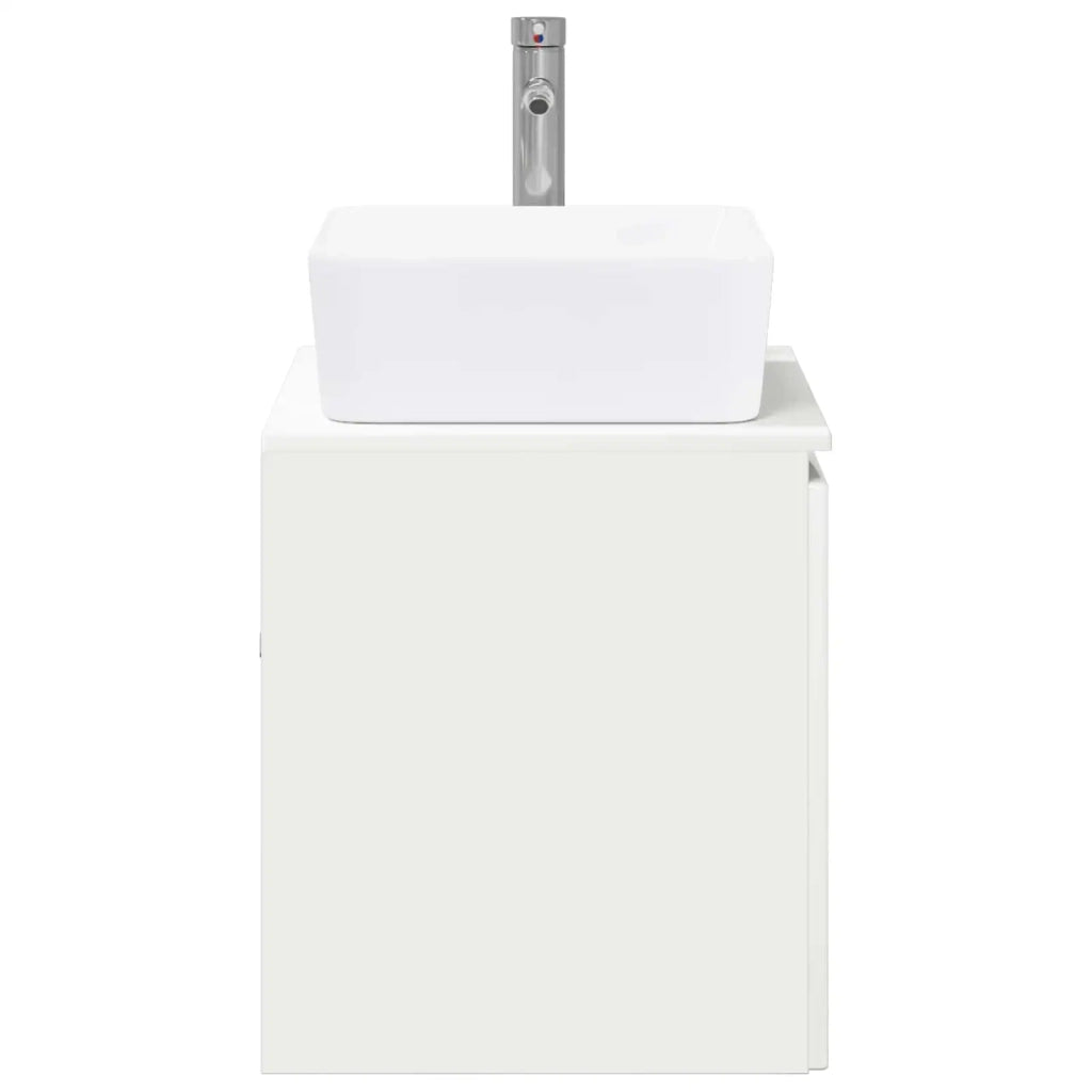 Set di mobili per il bagno Bianco Lucido Legno ingegnerizzato 3404334