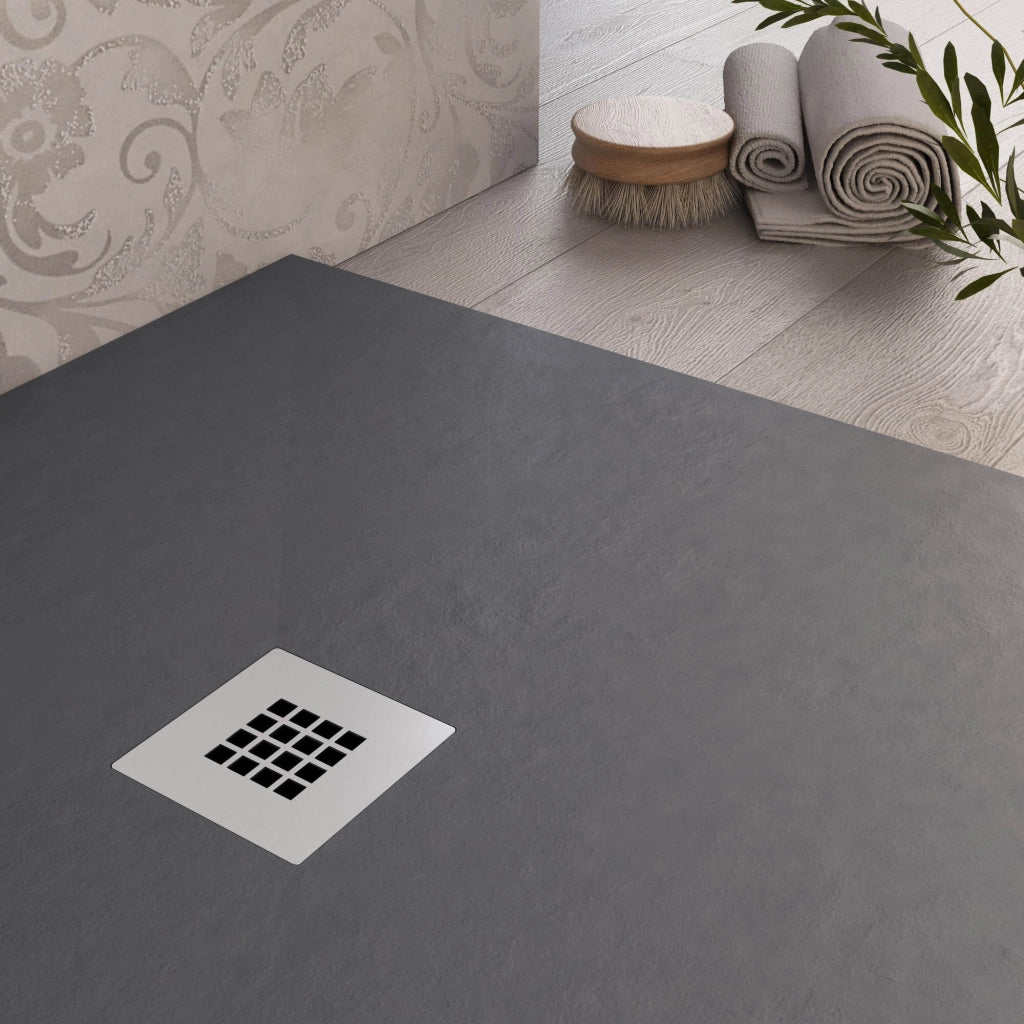 Piatto Doccia 80x140 cm in Pietra Bonussi Everest Antracite