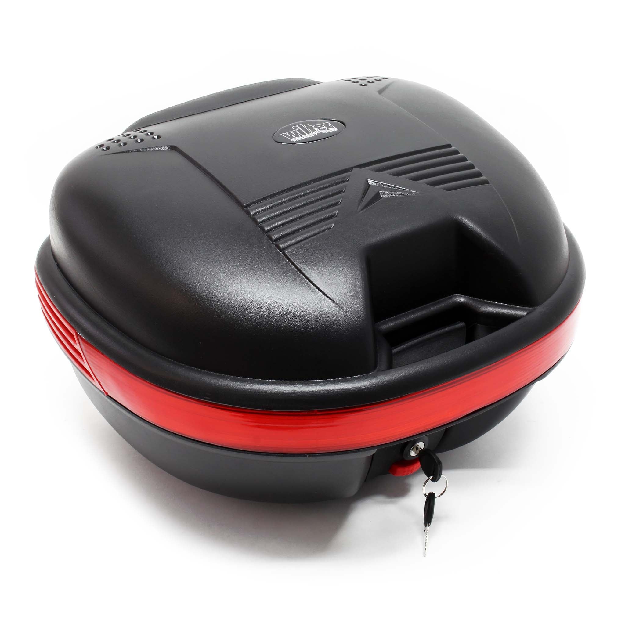 Bauletto posteriore per scooter e moto 31 litri nero opaco 46x39,5x28,5 cm Top case rigido