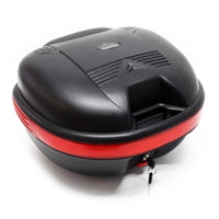Bauletto posteriore per scooter e moto 31 litri nero opaco 46x39,5x28,5 cm Top case rigido