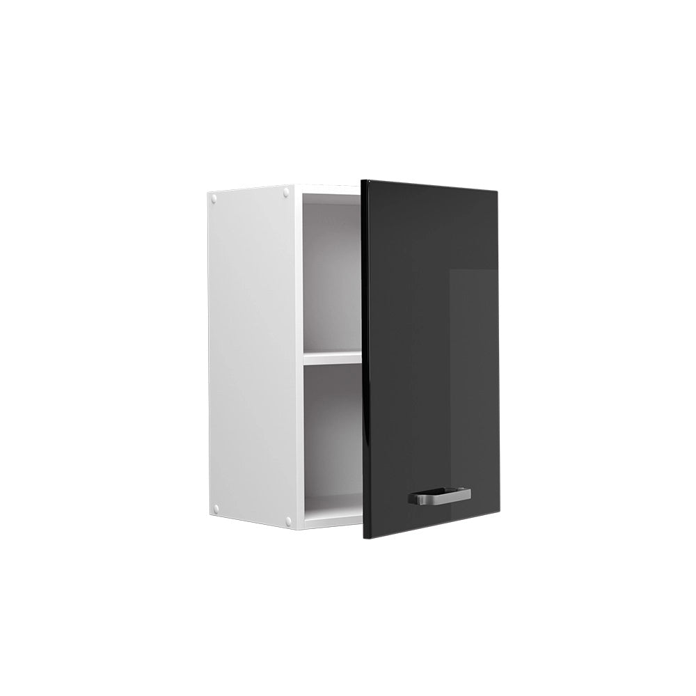 Vicco Pensile universale Nero lucido 45 cm con anta