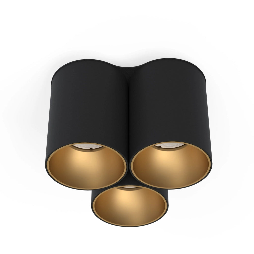 Spot soffitto Nowodvorski Eye Tone 3xGU10 nero/oro
