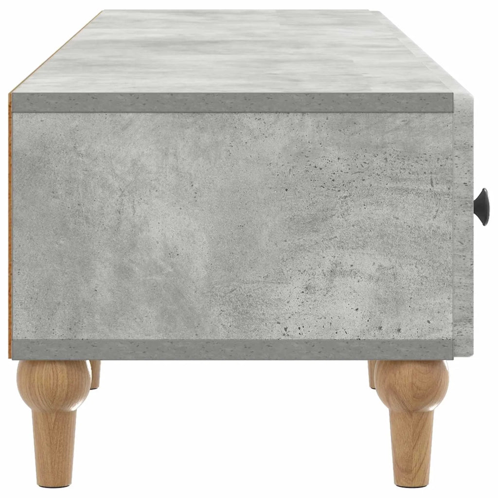 Mobile TV con cassetto-Credenza per TV Grigio Cemento 147 x 34,5 x 30 cm 971722