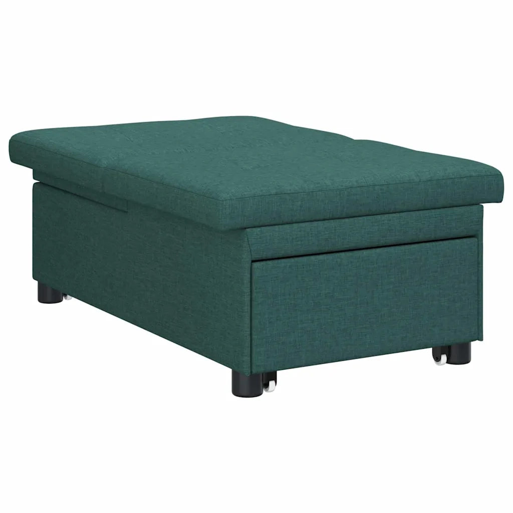 Divano Letto Estraibile Verde Scuro 194 x 50 x 82 cm Tessuto 42008586