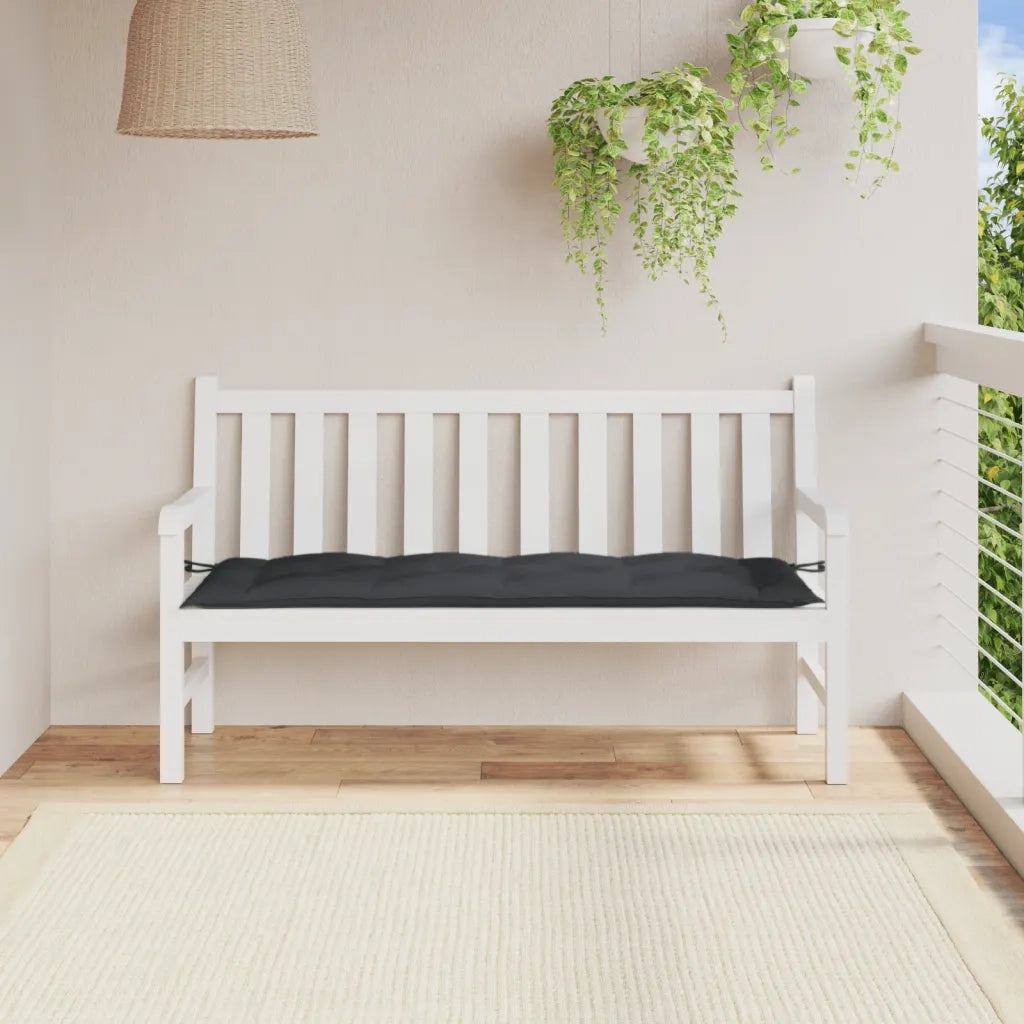 Cuscino Panca Giardino Antracite Mélange 150x50x7 cm Tessuto 4002552