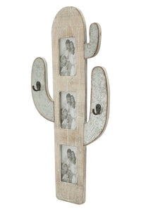 Cornice da Muro Cactus 39x3x71,5 cm in Ferro e MDF