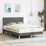 Struttura del letto Grigio Scuro 140 x 190 cm Tessuto