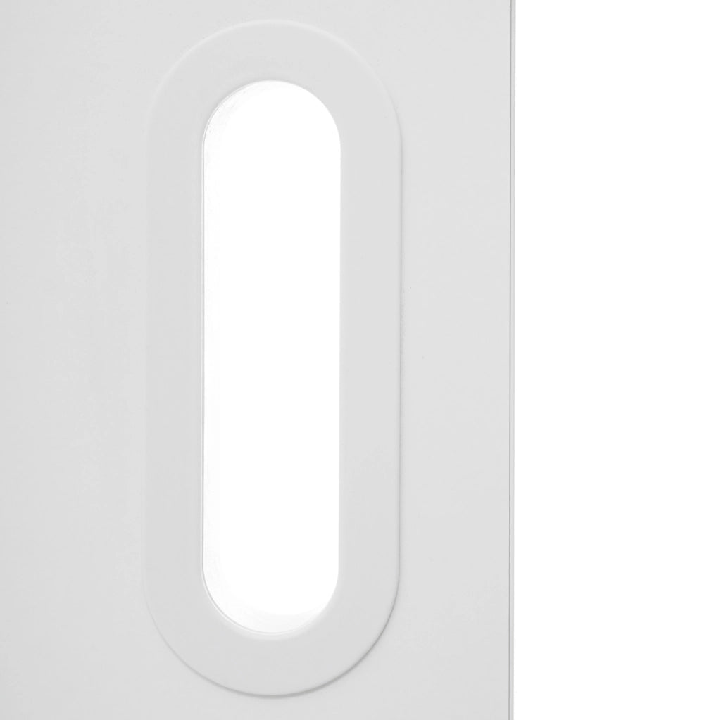 Letto a soppalco con scrivania, armadio aperto e scaffali, bianco, 90x200 cm