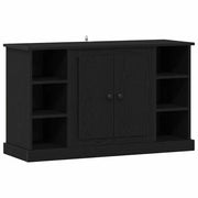 Credenza | Madia | Buffet da pranzo | Armadio da pranzo Rovere Nero 100 x 35,5 x 60 cm Legno multistrato