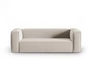 Cosmopolitan Design - Divano "Mackay" 3 posti in velluto ecru 