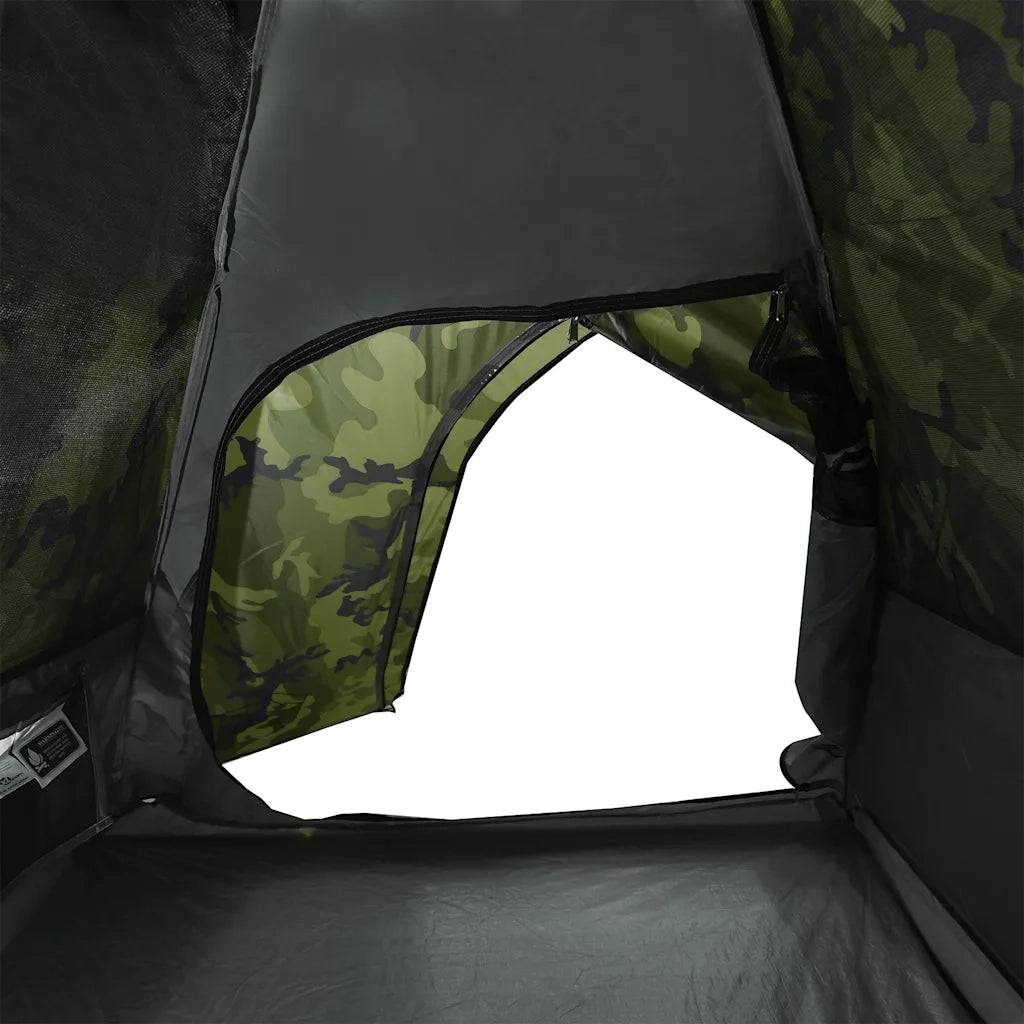 Tenda da Campeggio a Cupola 2 Persone Mimetica Impermeabile
