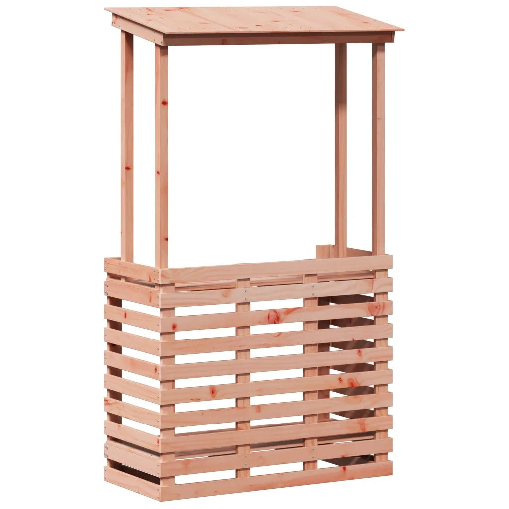 Tavolo Bar da Esterno con Tetto 112,5x57x195,5cm Legno Massello 832537