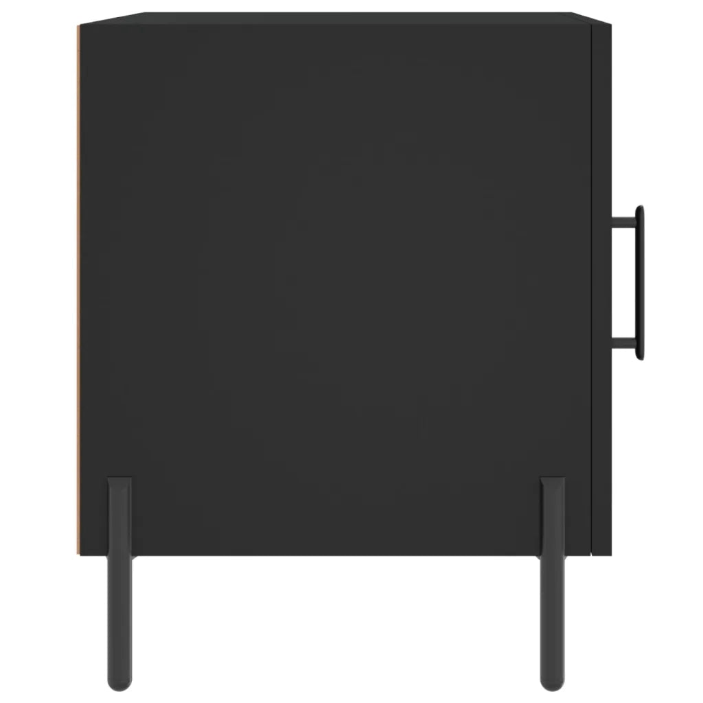 Comodini 2 pz-Set di 2 Tavolino da notte Neri 40x40x50 cm in Legno Multistrato 879182