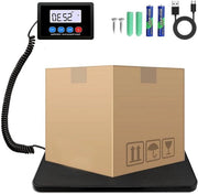 Pesa Elettronica da 200 kg/10 g con Display LCD e Calcolatore di Prezzo - Alimentazione a Batterie e a Cavo - 3 Unità di Misura (kg lb oz)