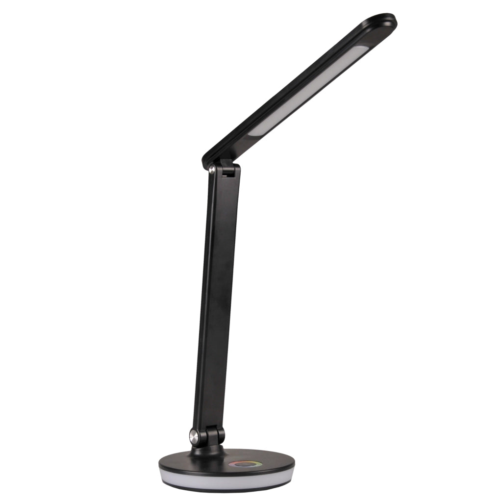 Lampada da scrivania LED nera 4000K RGB dimmer USB Polux