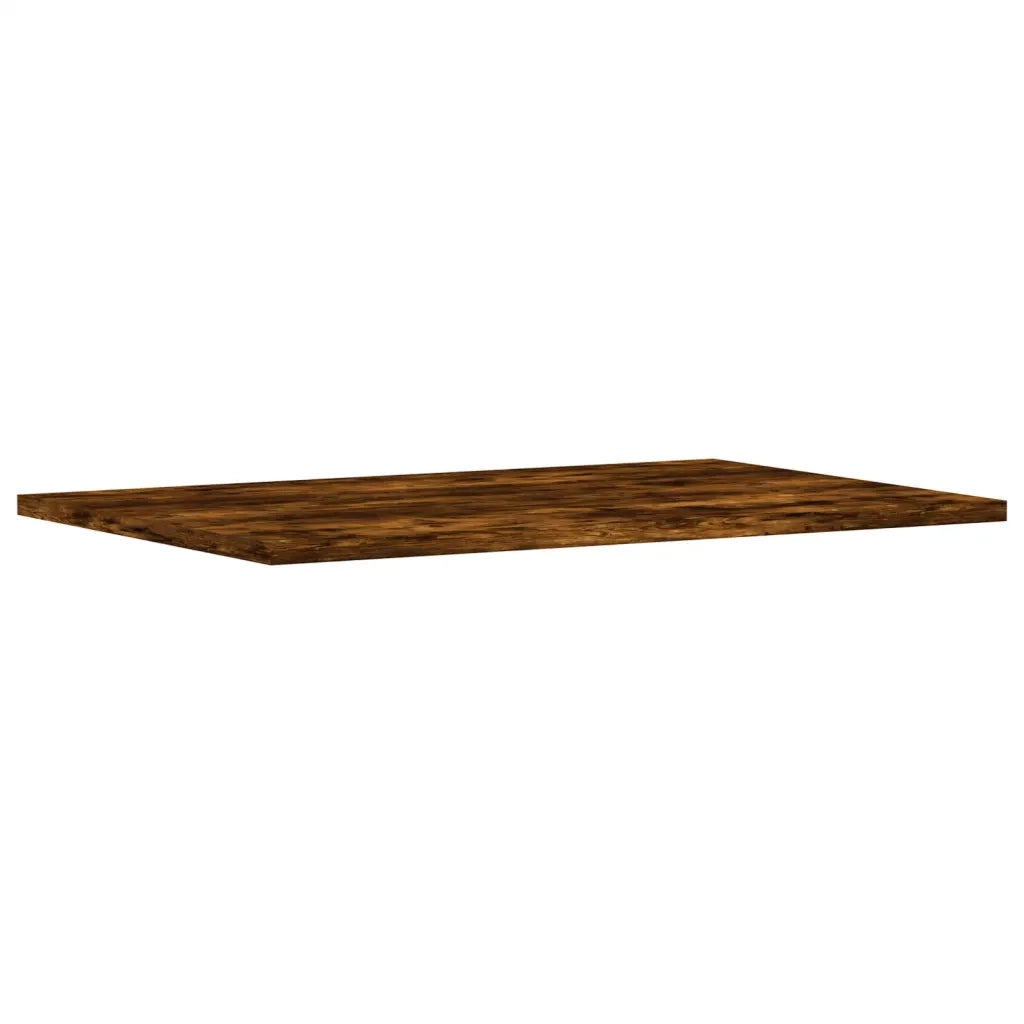 Mensole Parete 4pz Rovere Fumo 60x40x1,5 cm Legno Multistrato 838243