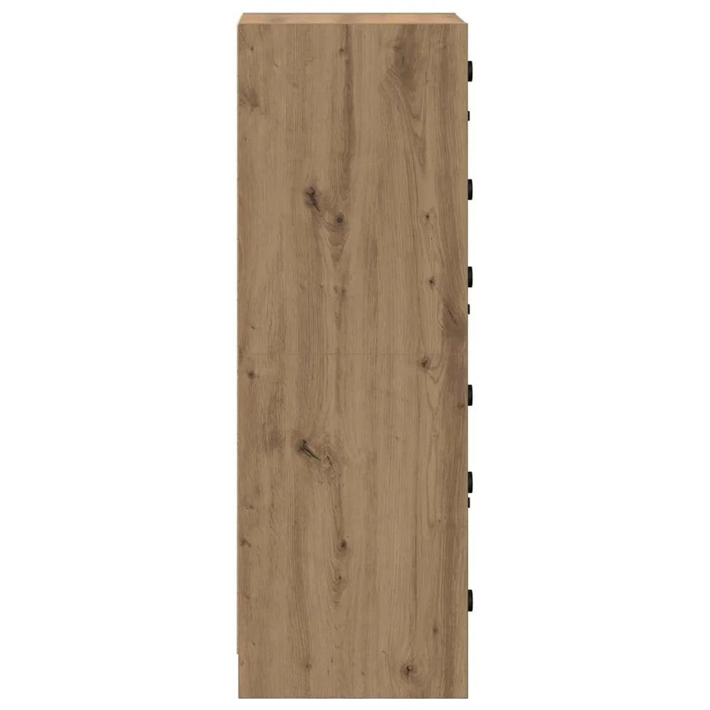 Credenza-Buffet-Armadio da cucina Rovere artigianale 35 x 37 x 109 cm Legno multistrato