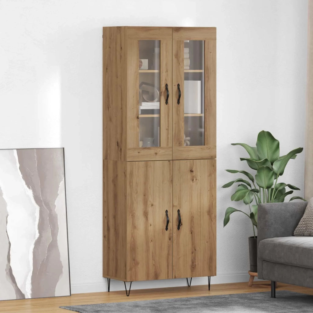 Credenza-Buffet-Armadio da cucina Rovere artigianale 69,5 x 34 x 180 cm 807046