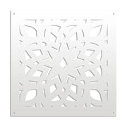 BOLERO - Pannello in PVC traforato - Parasole Misura: 48x48 cm, Colore: bianco