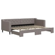 Divano letto | Sof¨¤ letto | Letto singolo Estraibile Tortora 80x200 cm Tessuto
