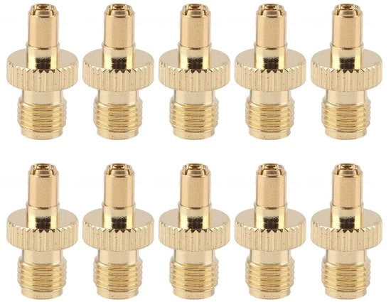 Adattatore RPSMA Femmina a TS9 Uomo - Set di 10 Connettori Jack per Cavi Coaxiali Antenna per Sistemi GPS WiFi Adattatori di Alimentazione