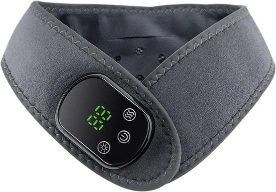 Nekwikkeling Riscaldante - Nekwarmer per Massaggio - Tensione Ridotta - 5 Livelli di Calore 3 Vibrazioni - 64 cm di Lunghezza - Nero