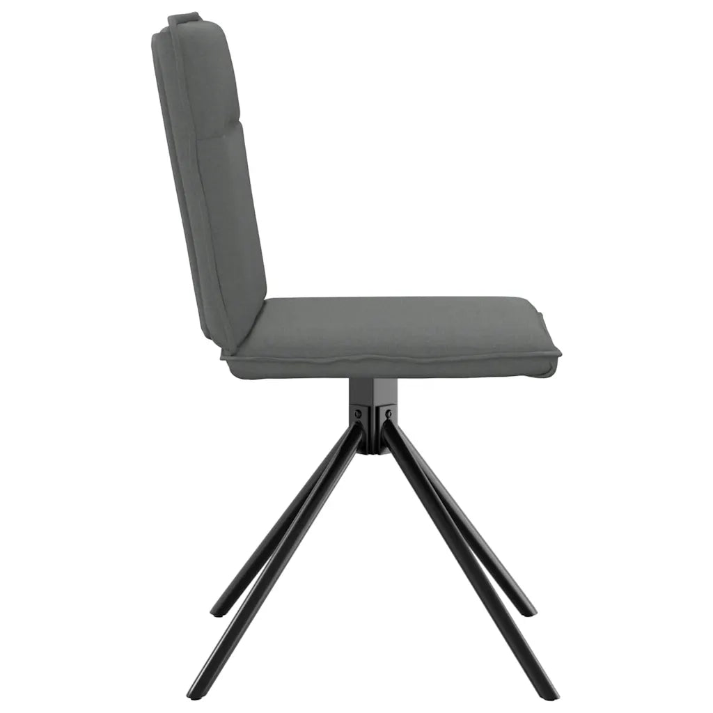 Sedie da Pranzo 6 pz Grigio Scuro in Tessuto 3315603