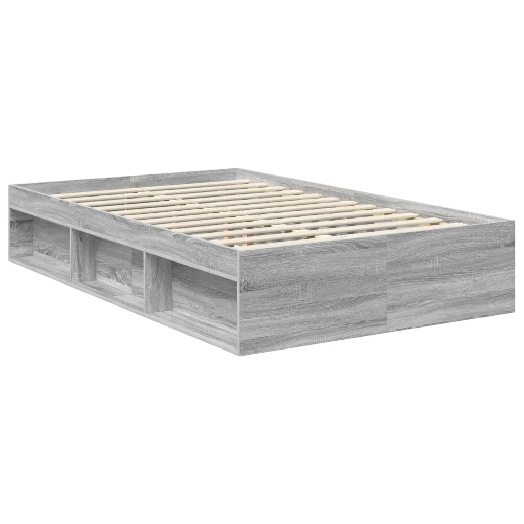 Struttura del letto Grigio Sonoma 120 x 190 cm Pino massello 3412110