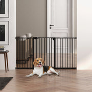 Cancelletto di sicurezza ULEVR per animali 76,2 cm, chiusura automatica, apertura 49 cm, nero