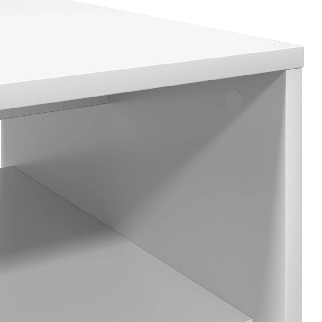 Tavolino da salotto Bianco 80 x 50 x 40 cm Legno ingegnerizzato 8000276