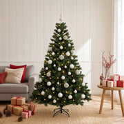 Albero di Natale Artificiale con Palline 120 cm 150 LED 3466057