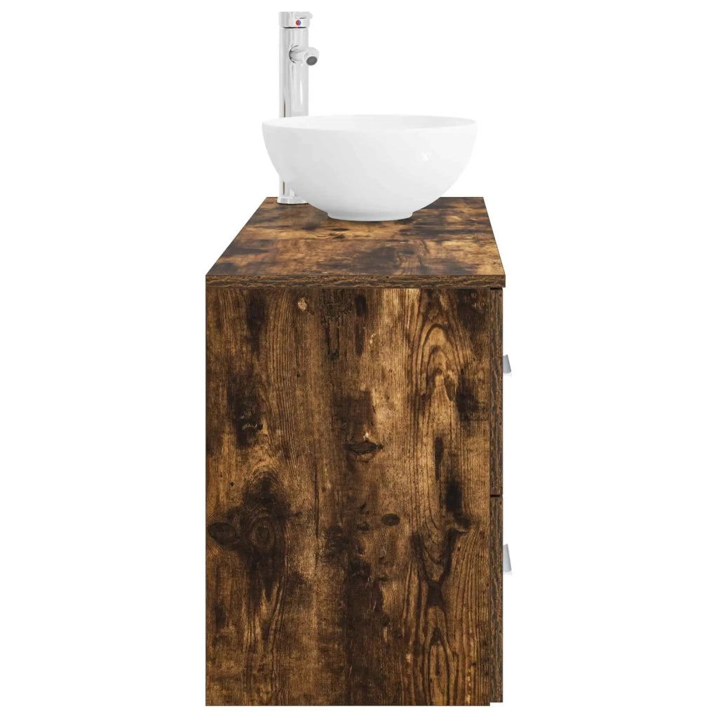 Set di mobili per il bagno 2 pcs Rovere Fumo 3403948