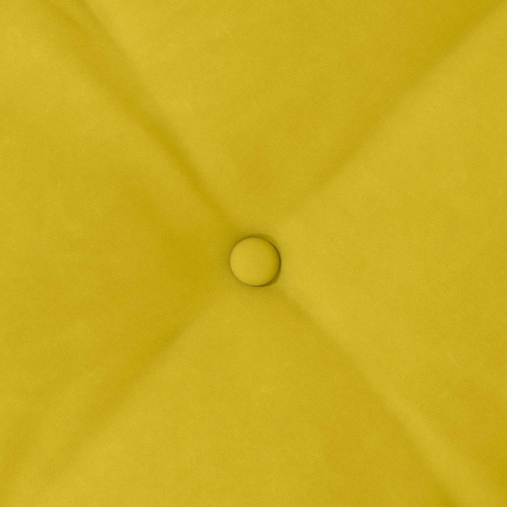 Cuscino per Schiena | Cuscino dorsale Giallo 180 x 50 cm Tessuto in Cords
