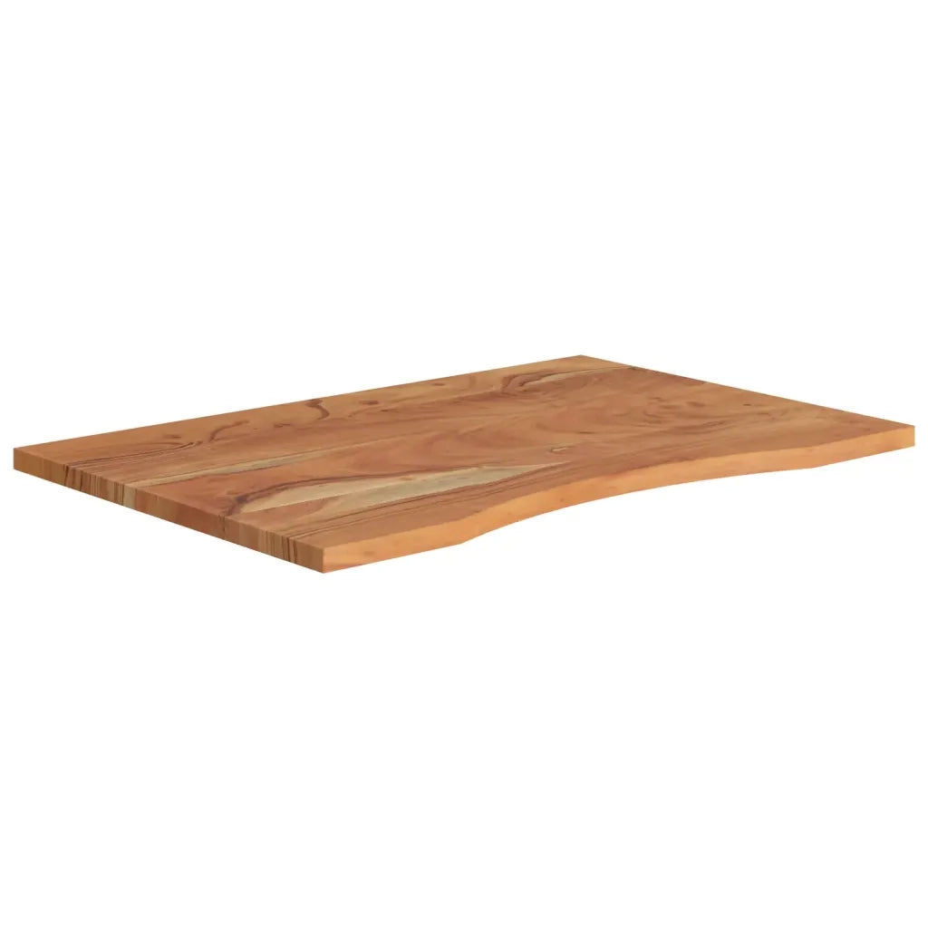 Piano Scrivania 90x60x2,5 cm Rettangolare Legno Massello Acaciacod mxl 85837