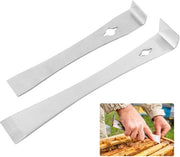 Set a strumenti da giardinaggio a due pezzi, set di punteruoli e schiacciafagioli in acciaio inox, punteruolo multifunzionale compatto, estensore di chiodi pesante e schiacciafagioli.