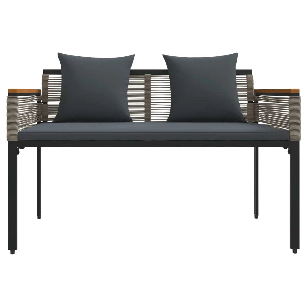 Set di Mobili da esterno | Set Salotto da Giardino Grigio e Grigio Scuro polyrattan