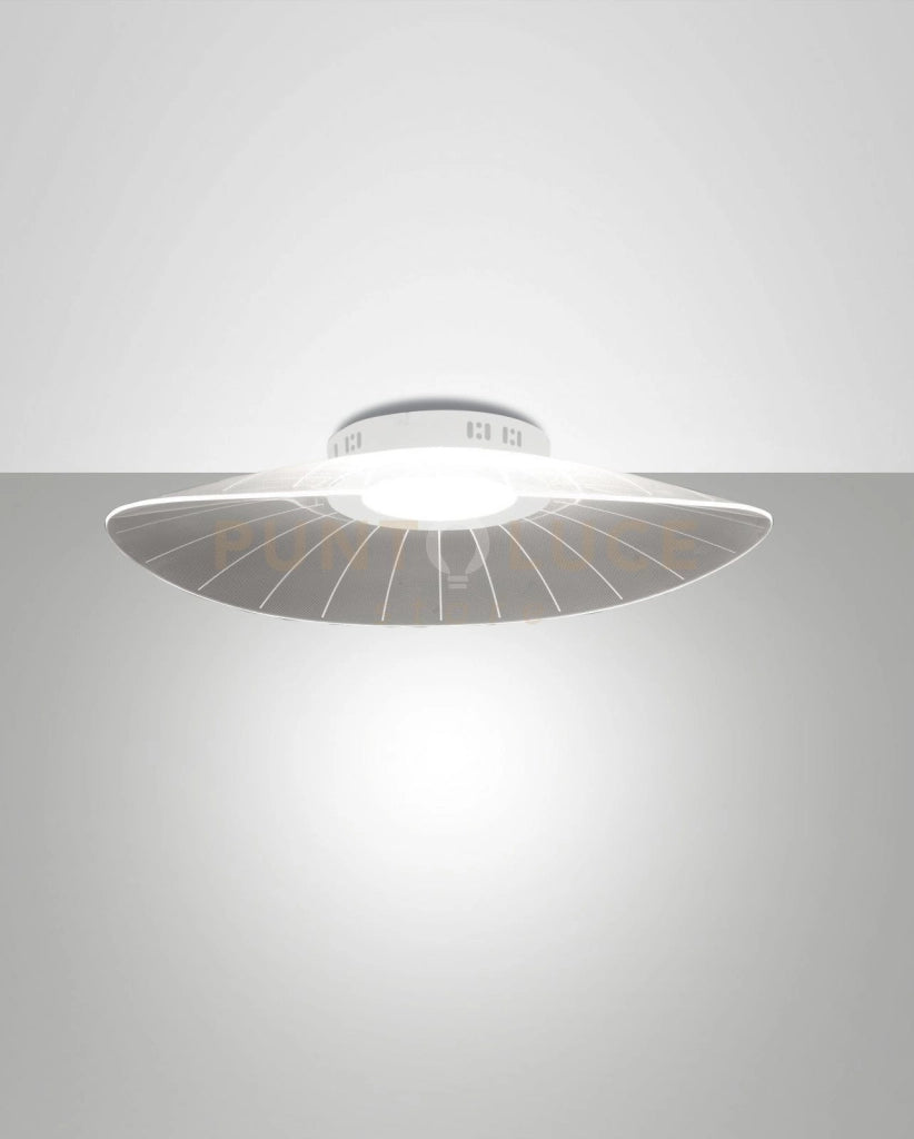 VELA PLAFONIERA BIANCA L.59x43cm A LED 3000K - 24W - 4000 lm DIMMERABILE SMART C/ACC