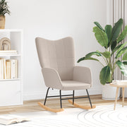 Sedia Relaxante  Grigio Chiaro in Tessuto Simile alla Lana Riccia