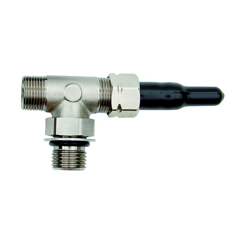 TEE SPURGO IN OTTONE 3/8' BLEEDING TEE COUPLING