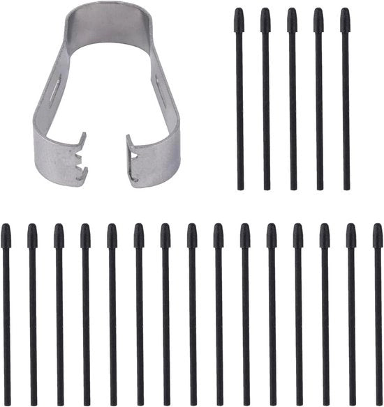 Punti stilografici sostenibili da 20 pezzi, punte sostitutive per pennarelli, accessori con chiusura.